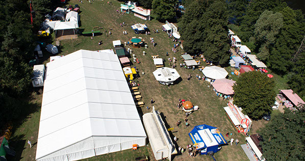 Seeparkfest Vogelperspektive